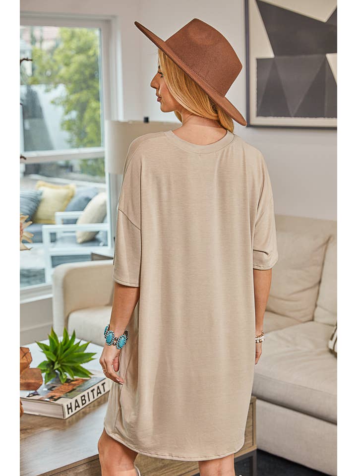 KAKI ROBE-CHEMISE GRAPHIQUE AV1202-MARA COWBOY ADVENTURE en vente sur Faire5