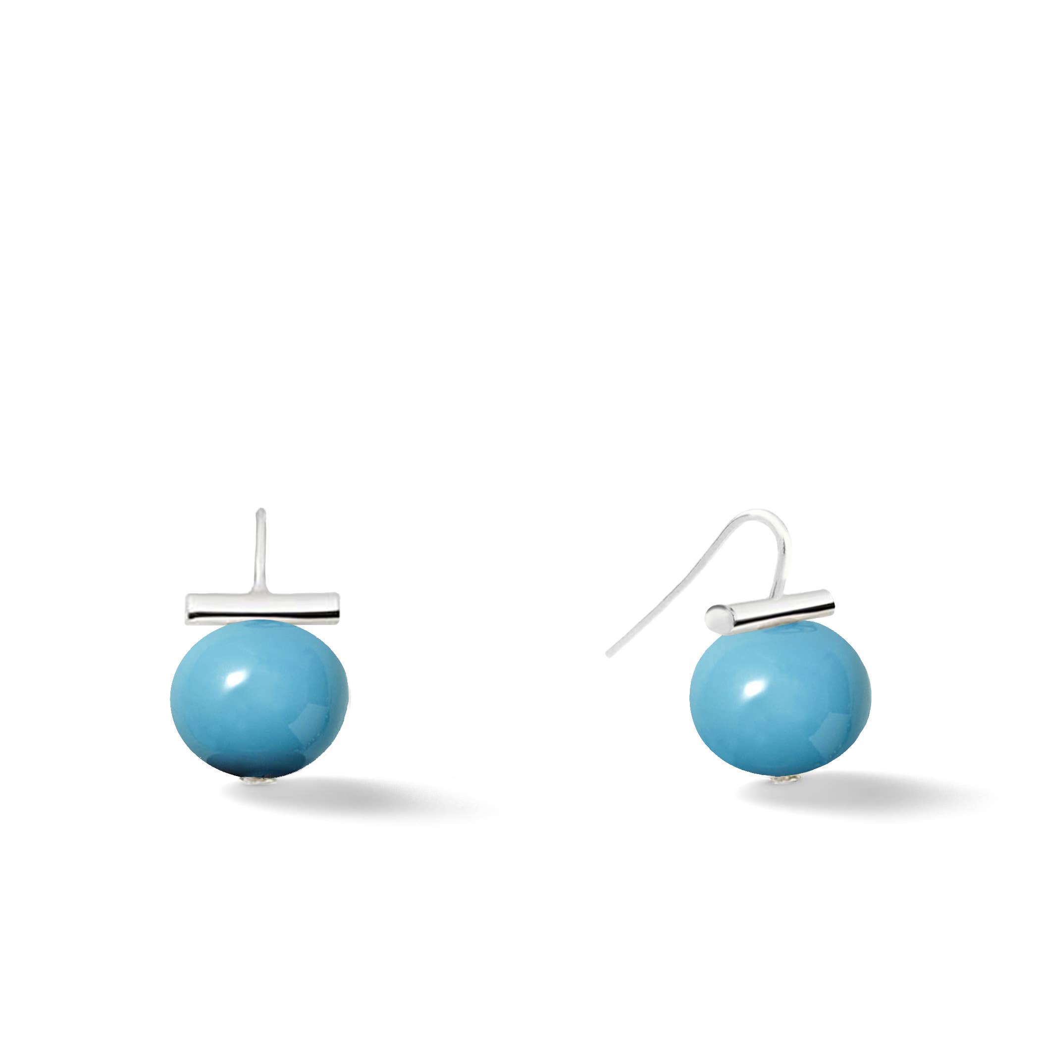 CC & Co by Catherine Canino - Wholesale Dangle Earrings - Classic Forever Fave Pebble Pearls ~ Medium Sterling Silver2