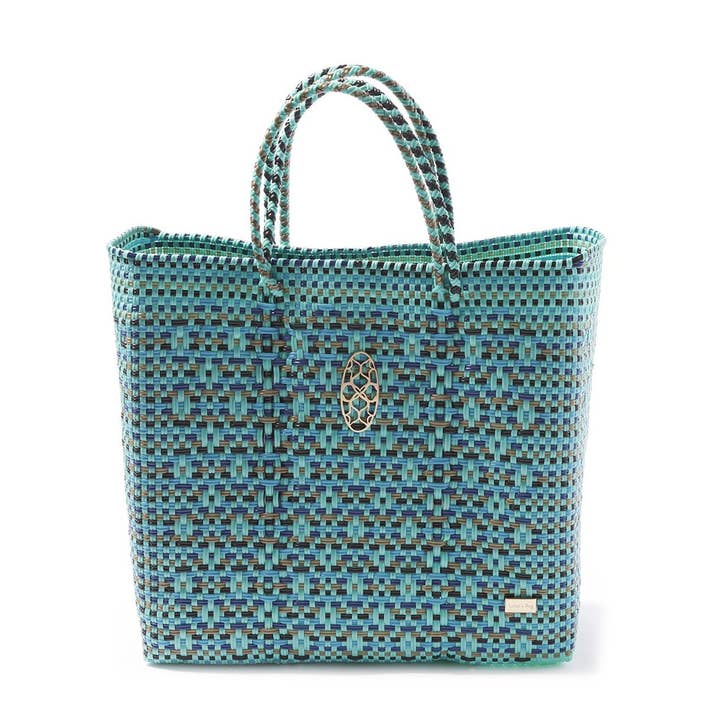 MEDIUM TURQUOISE DRAAGTAS voor wholesale door Lola's Bag by Georgina Herrera