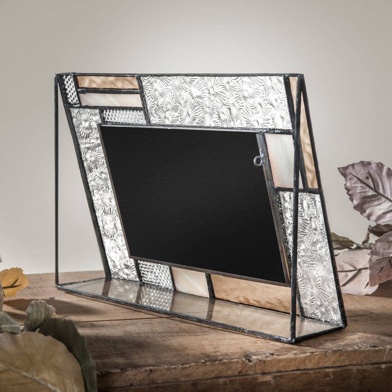 J Devlin Glass Art & Bert Anderson Collection - Wholesale Picture Frame - Pic 453 Peach, Ivory and Clear Vintage Glass Frame Series5