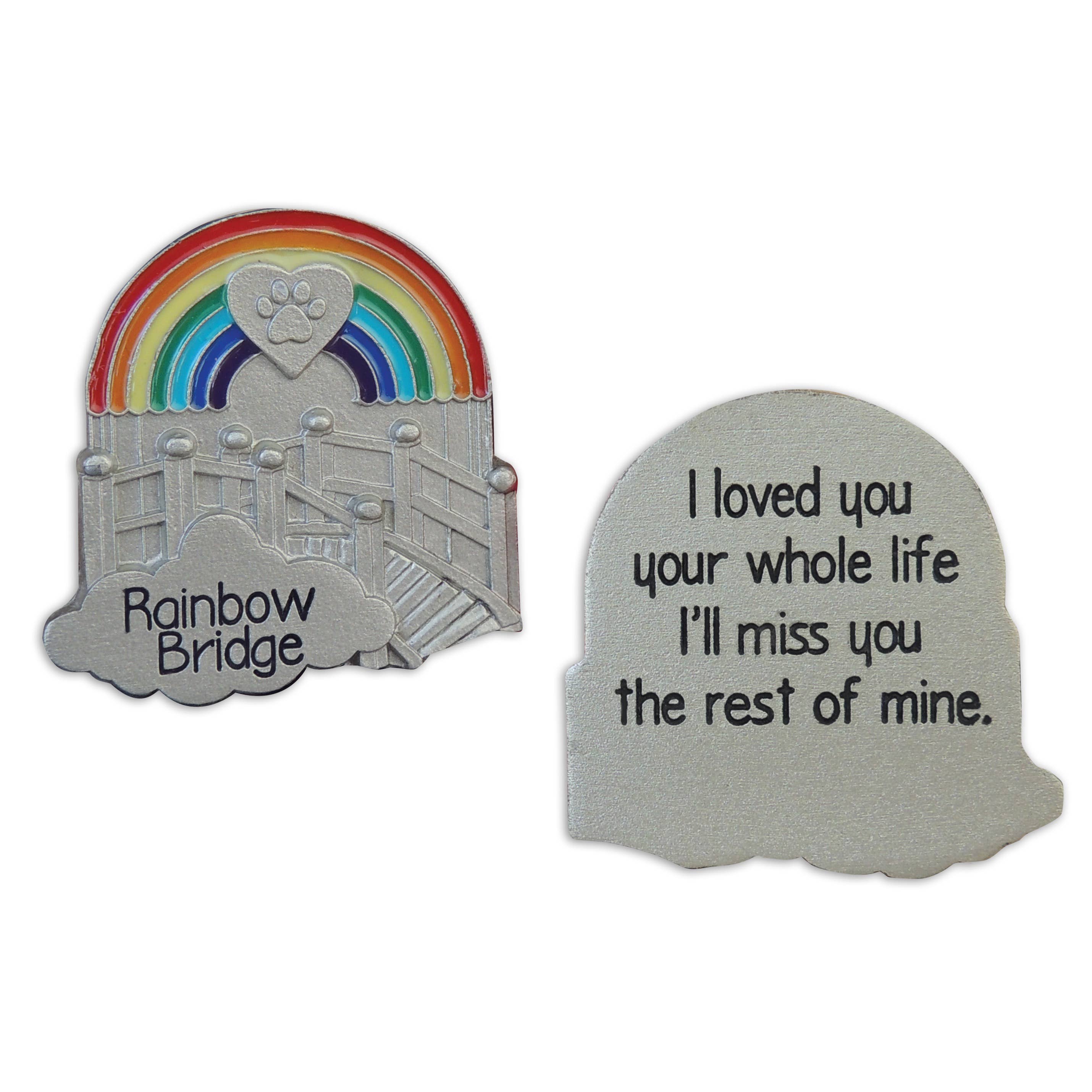 Abbey + CA Gift - Wholesale Keepsake Coin/Token - Rainbow Bridge Pocket Tokens0