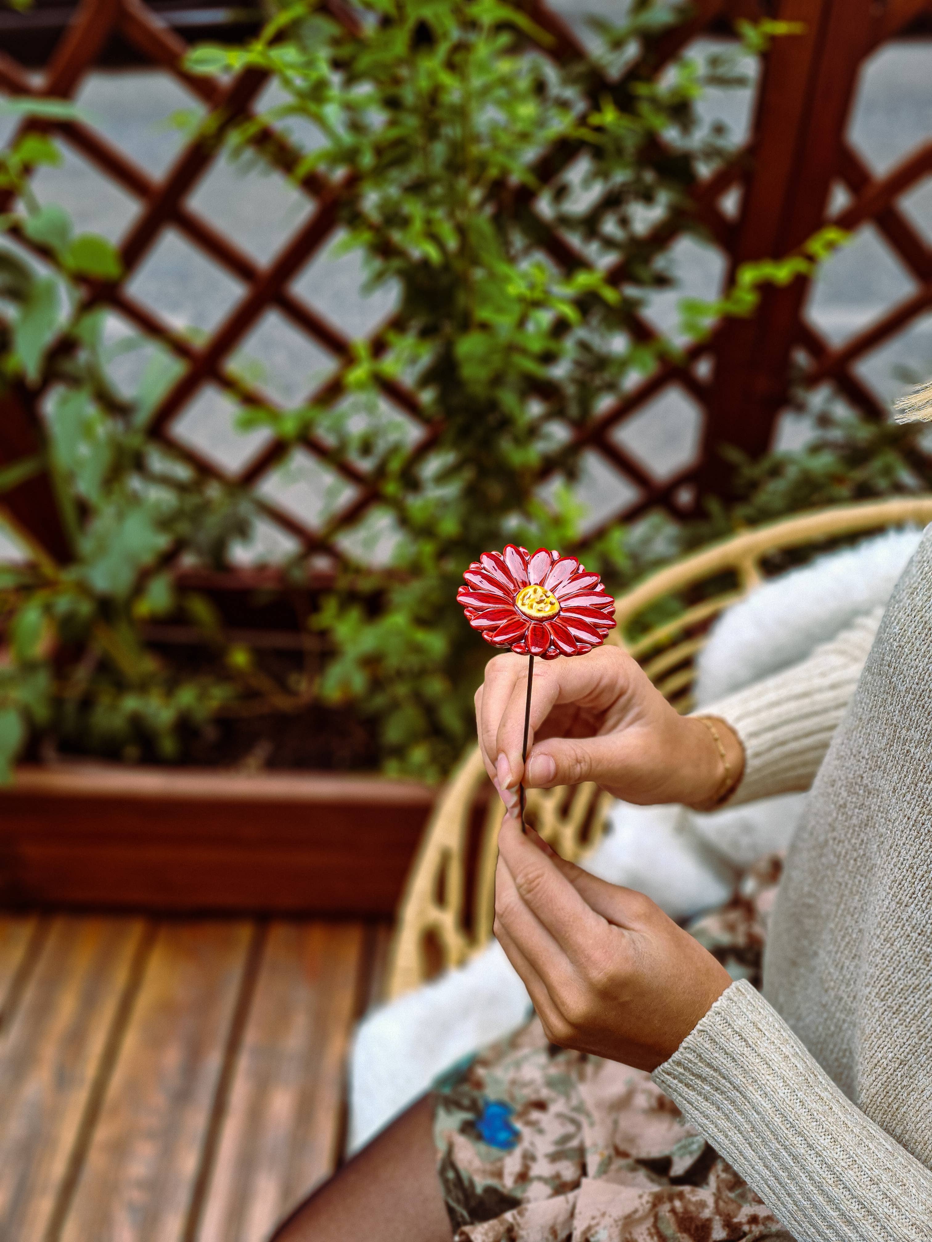 NaturoTheke – wholesale Artificial flowers – Gerbera diameter approx. 5 cm | 39 cm stem29