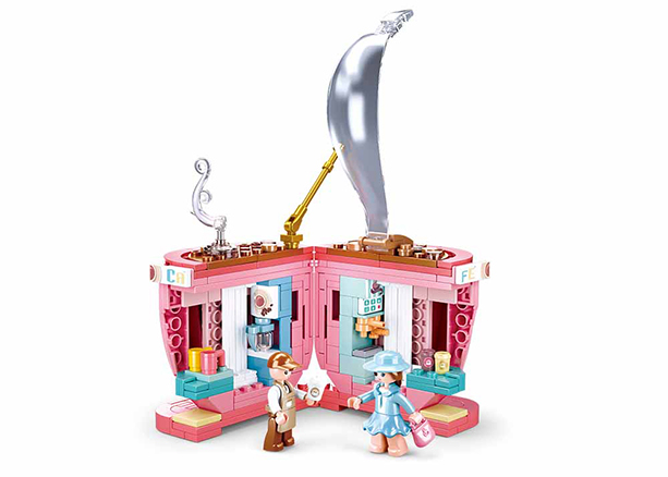 Texas Toy Distribution - Wholesale Building Set - Kids - Coffee Café House Building Brick Kit (268 pcs)2