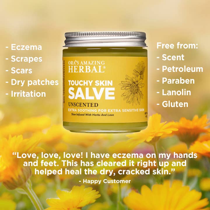 Ora’s Amazing Herbal Natural Skincare - Wholesale Healing Salve/Balm/Cream - Touchy Skin Salve, Eczema Cream, 1oz Travel Size5