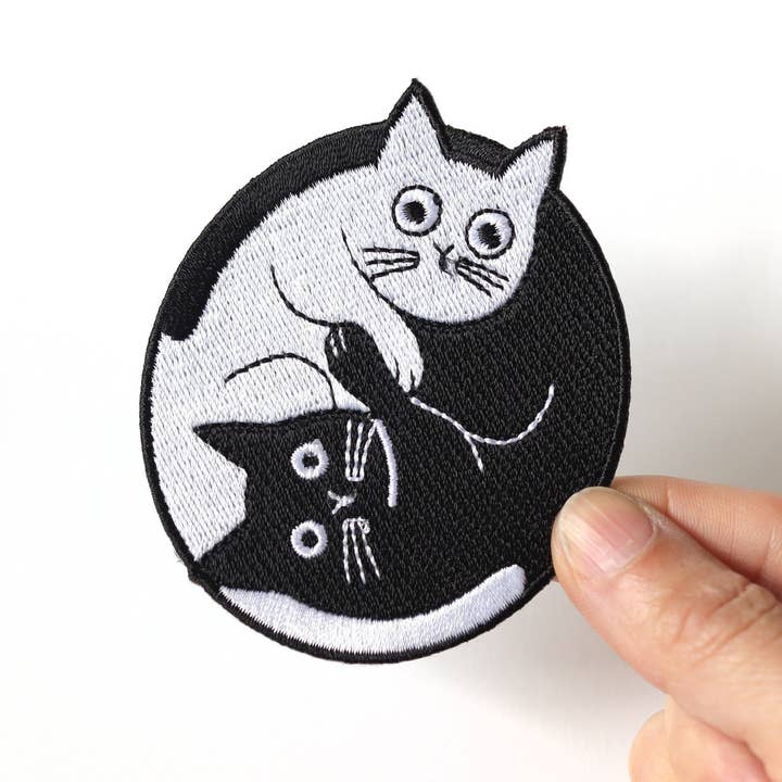 Yin-Yang Cats strykplåster för wholesale av RippleSplash Studio