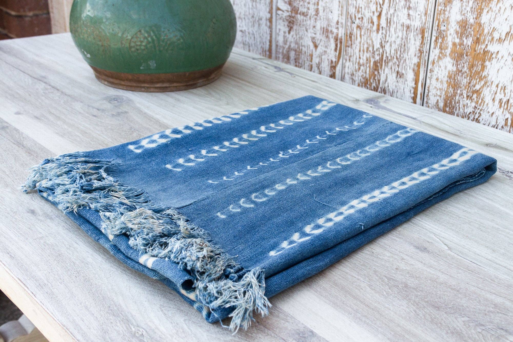 De-cor - Vendita all'ingrosso Arazzi/Tessuti d'arredo - Tessuto Aba Indigo in Mud Cloth Africano2