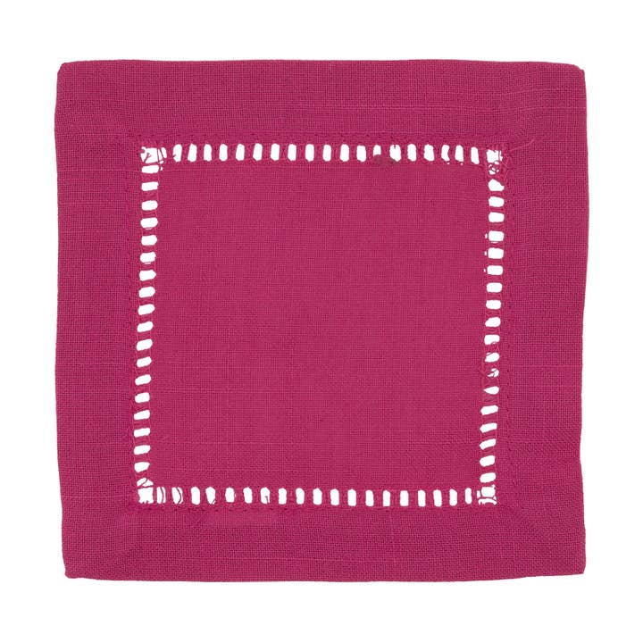 Saro Lifestyle - Wholesale Dinner & Cloth Napkin - Poly Hemstitched Cocktail Napkin4