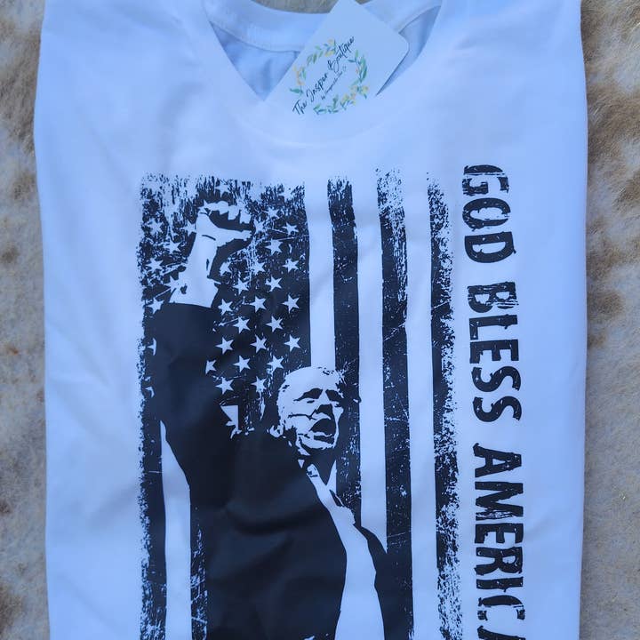 Trump Gud velsigne Amerika for engroshandel hos The Jasper Boutique