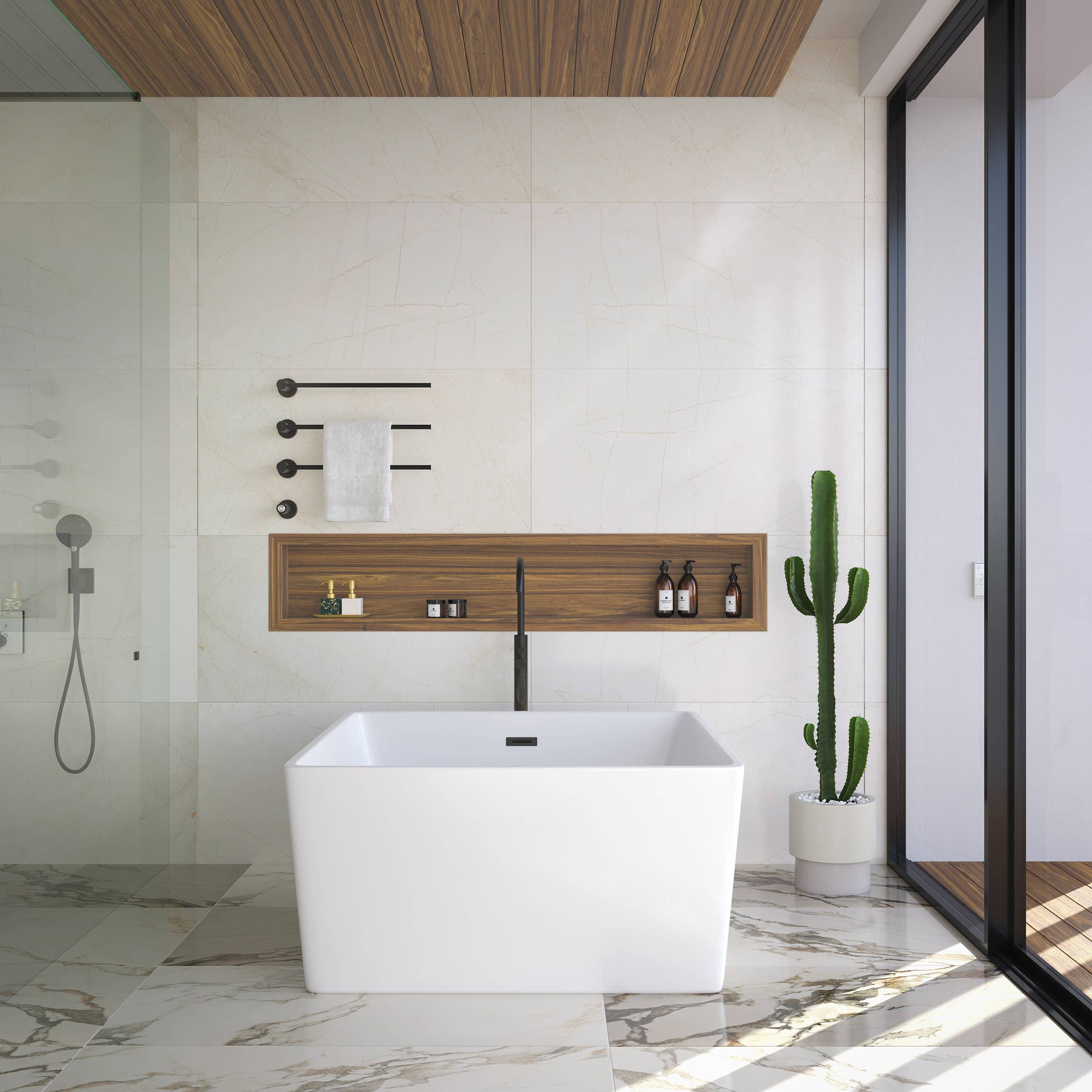 Swiss Madison - Wholesale Towel Holder/Hanger - Claire 3-Bar Electric Towel Warmer in Matte Black0