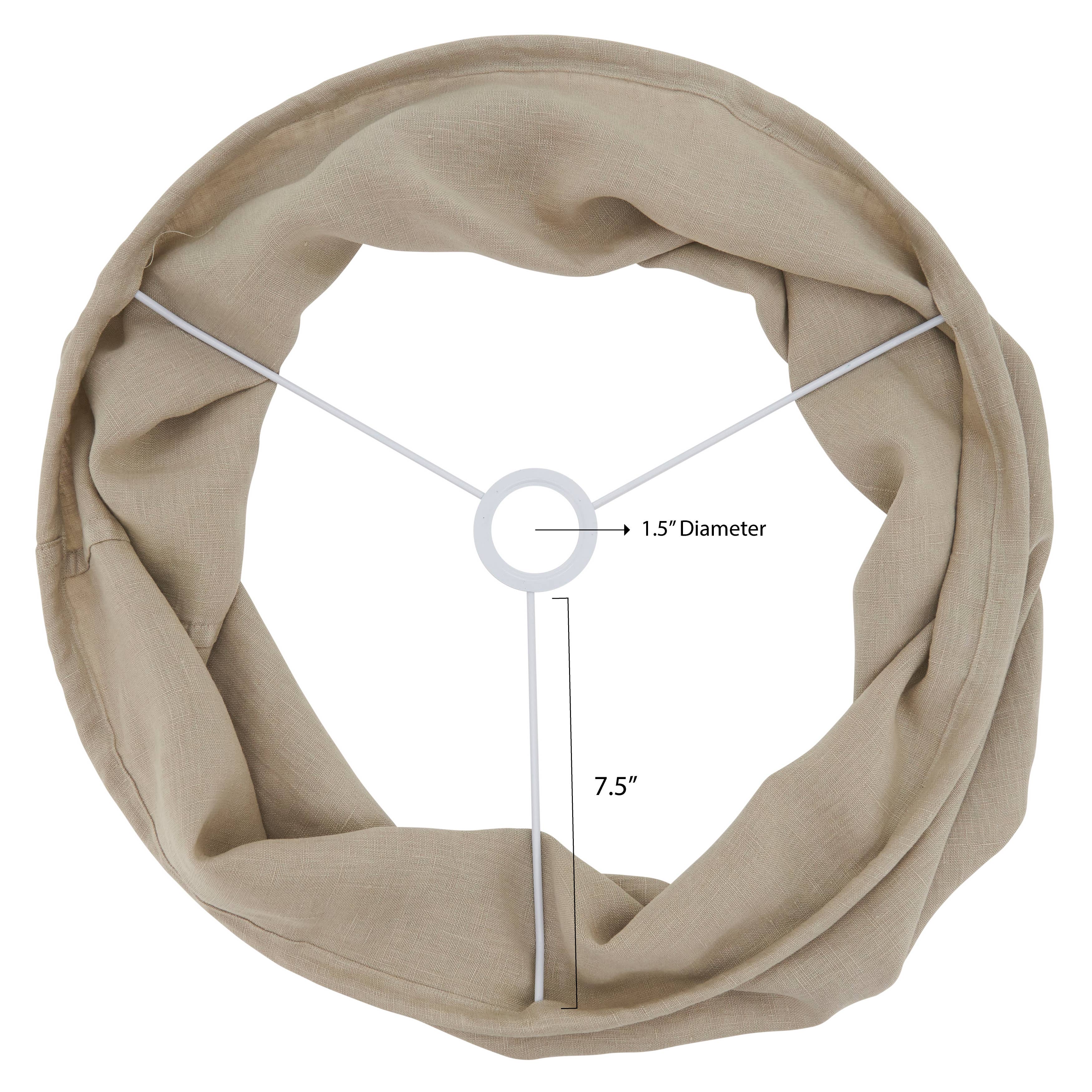 Saro Lifestyle - Wholesale Lamp Shade - Stonewashed Fringe Lamp Shade7