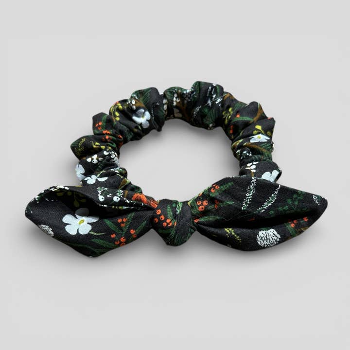 Black Forest Cat Scrunchie Collar with Bunny Ear Bow for wholesale by Rex & Bandon