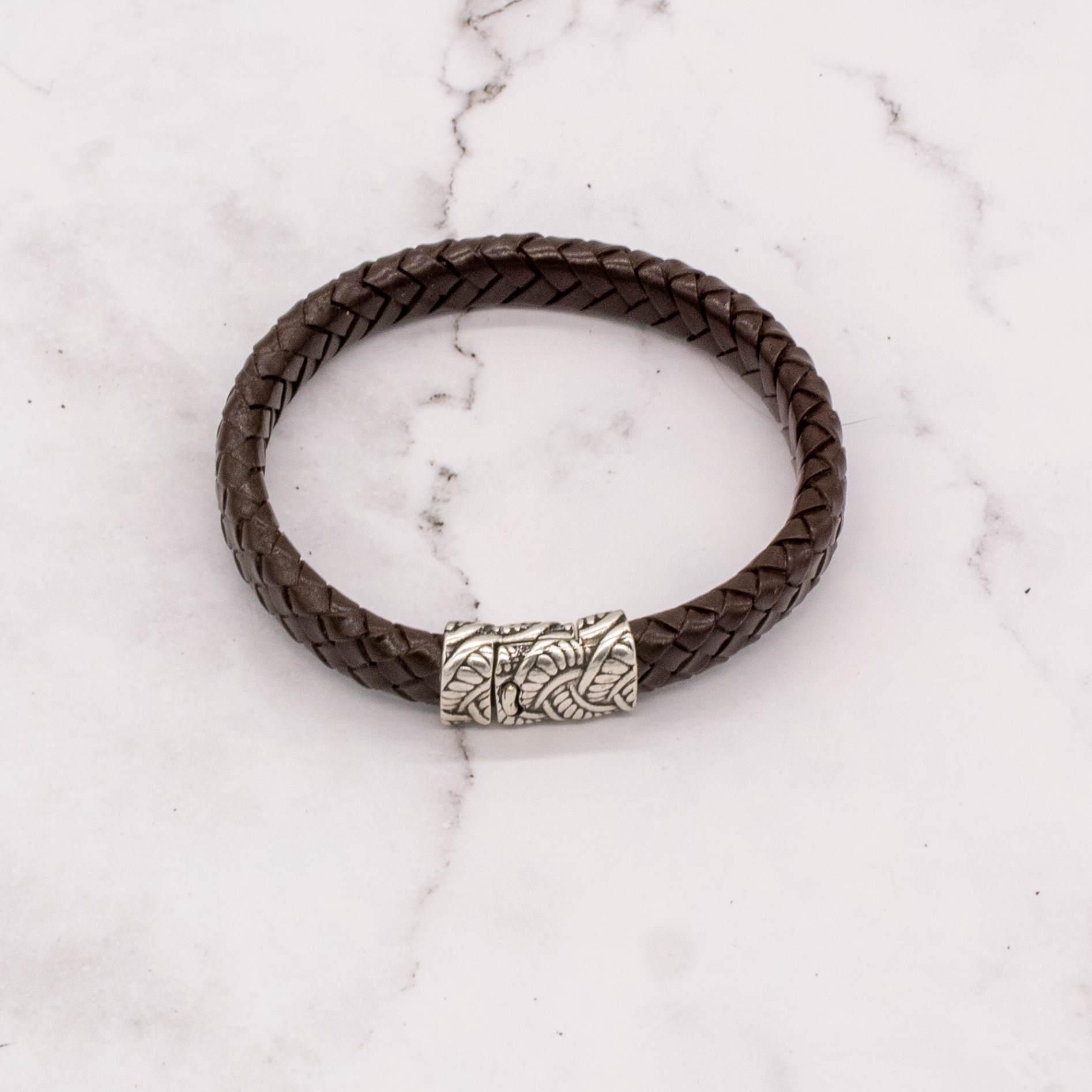 Arbor Trading Post - Wholesale Woven/Braided Bracelet - Leather Braided Bracelet with Magnetic Clasp (Choose from 3 Colors)6