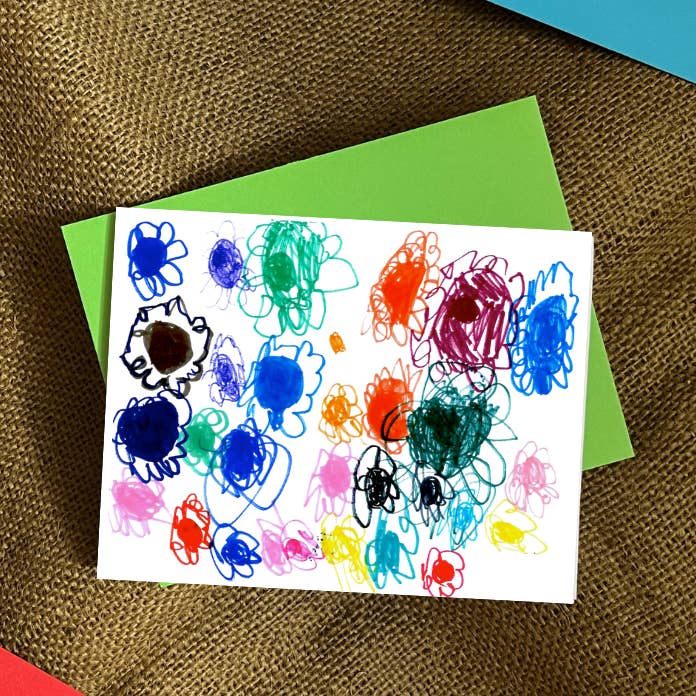 Talullahs kunst „Summer Flowers“ lykønskningskort for engroshandel hos Cozy Arts