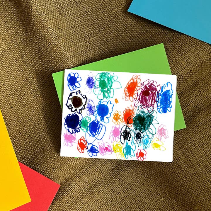 Carte de vœux « Summer Flowers » de Talullah Art pour la vente par Cozy Arts