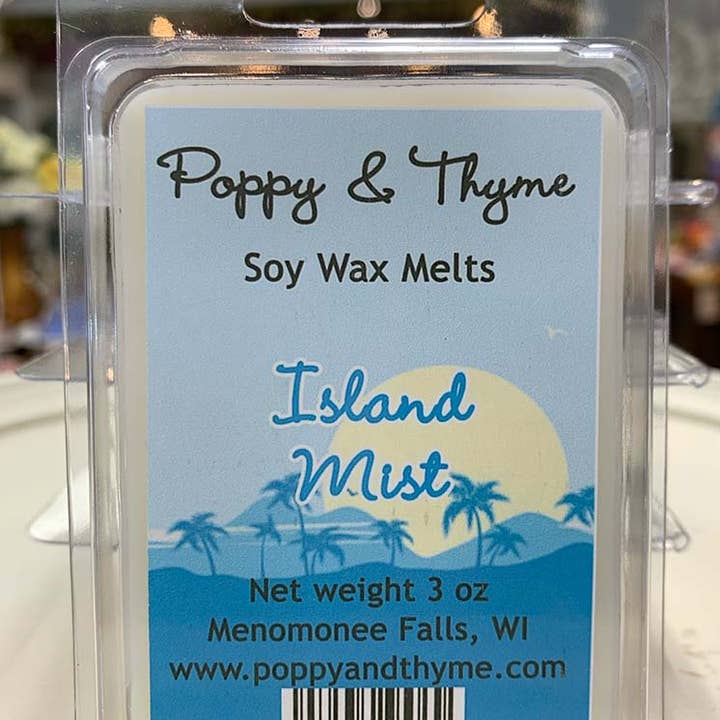 Cera di soia Island Mist per la vendita all'ingrosso da parte di Poppy & Thyme