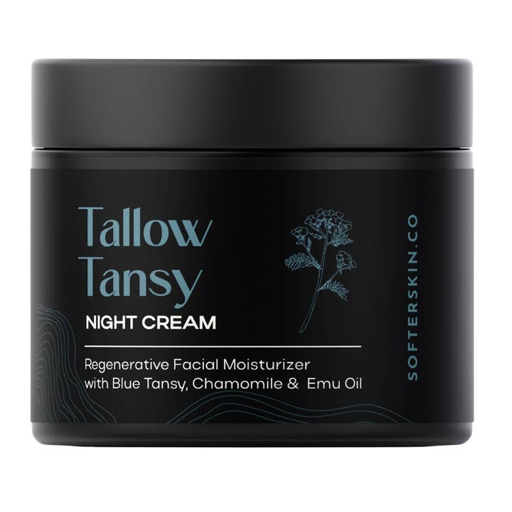 Crème de Nuit Tallow Tansy (2 oz) pour la vente par Softer Skin