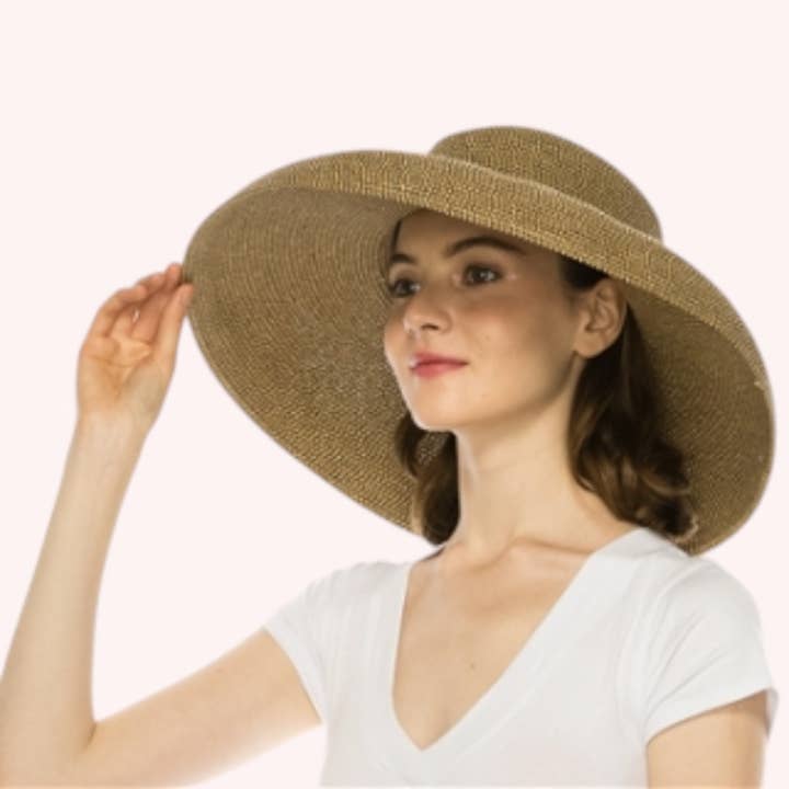Large Down brim Sun Hat – Timeless Elegance & UPF 50+ for wholesale by Queens INC