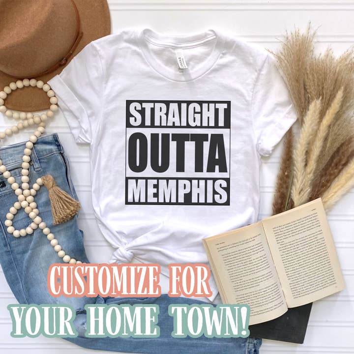 DIRECTAMENTE DE Tu Ciudad - Camiseta Personalizada de Ciudad / Estado Moderna para venta al por mayor de Bravo Glass