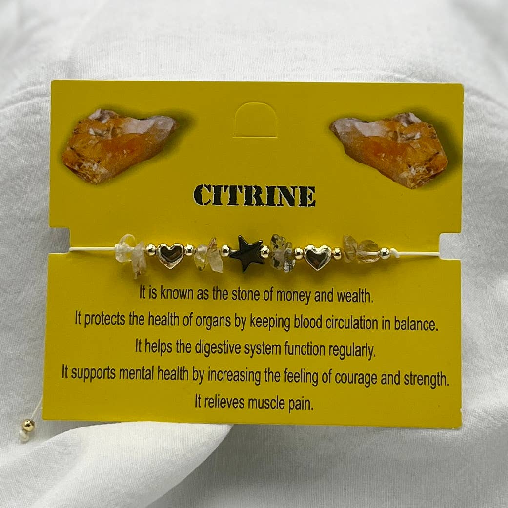 Loli - Wholesale Beaded Bracelet - Card Bracelet | Zodiac Bracelet | Natural Stone Bracelet 712