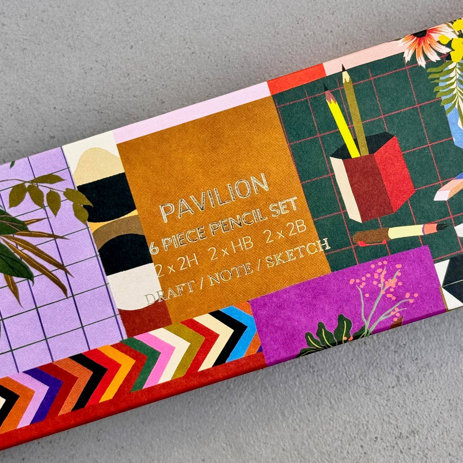 Pavilion - Wholesale Pencil - Botanical Floral Interior Lifestyle - 6 Piece Pencil Set4