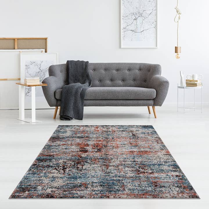 Olliix - Vente Tapis - Tapis abstrait moderne 5x7/6x9/8x10
