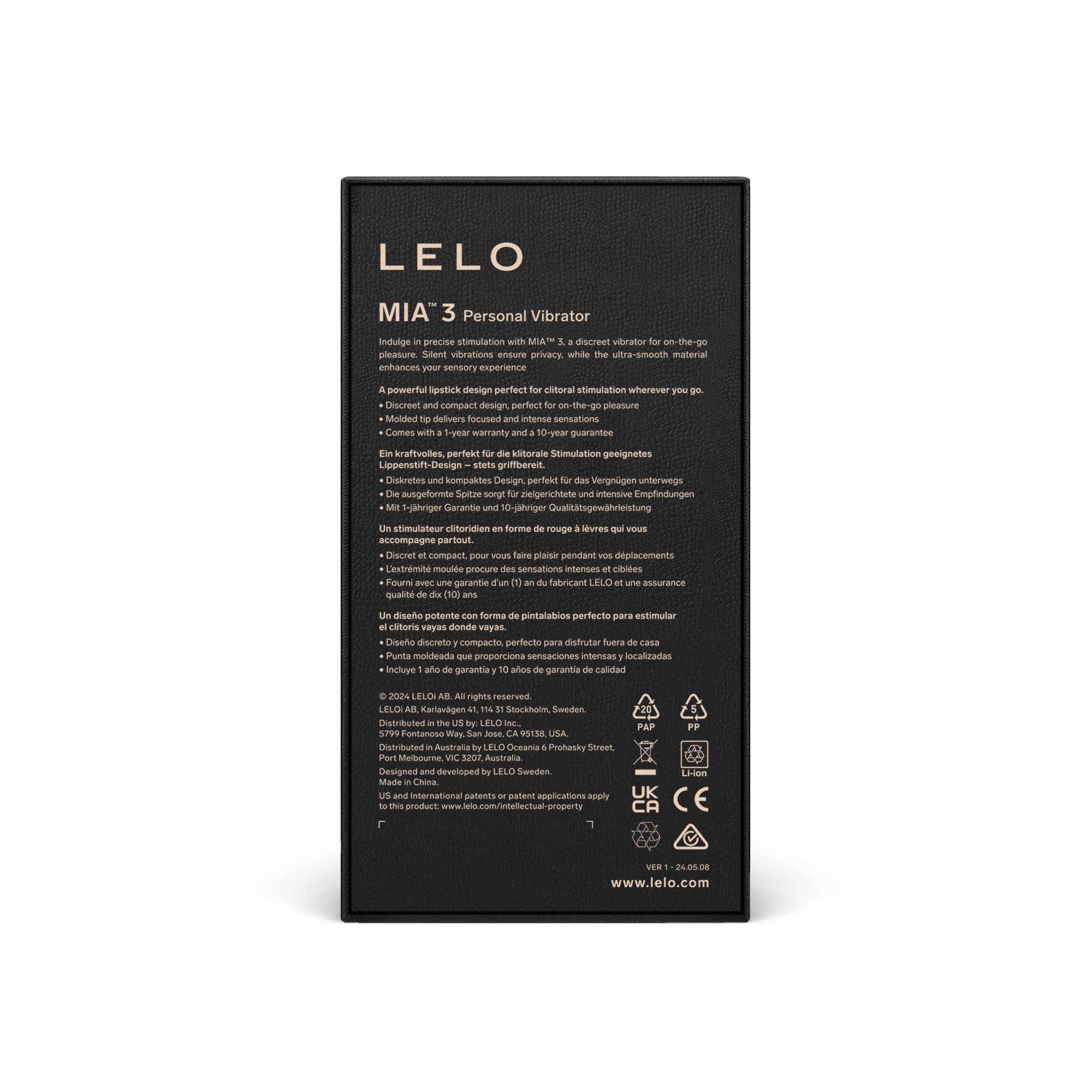 LELO - Wholesale Sex Toy - Mia 3™ Discreet Compact Personal Vibrator9