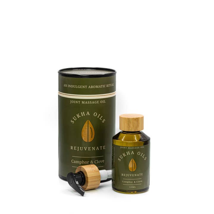 Rejuvenate, confezione da 9 x 120 ml, olio per massaggio articolare, canfora e chiodi di garofano per la vendita all'ingrosso da parte di Merocoat UK