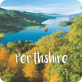 Sous-verre photographique Pitlochry pour la vente par Island Blue Publishing