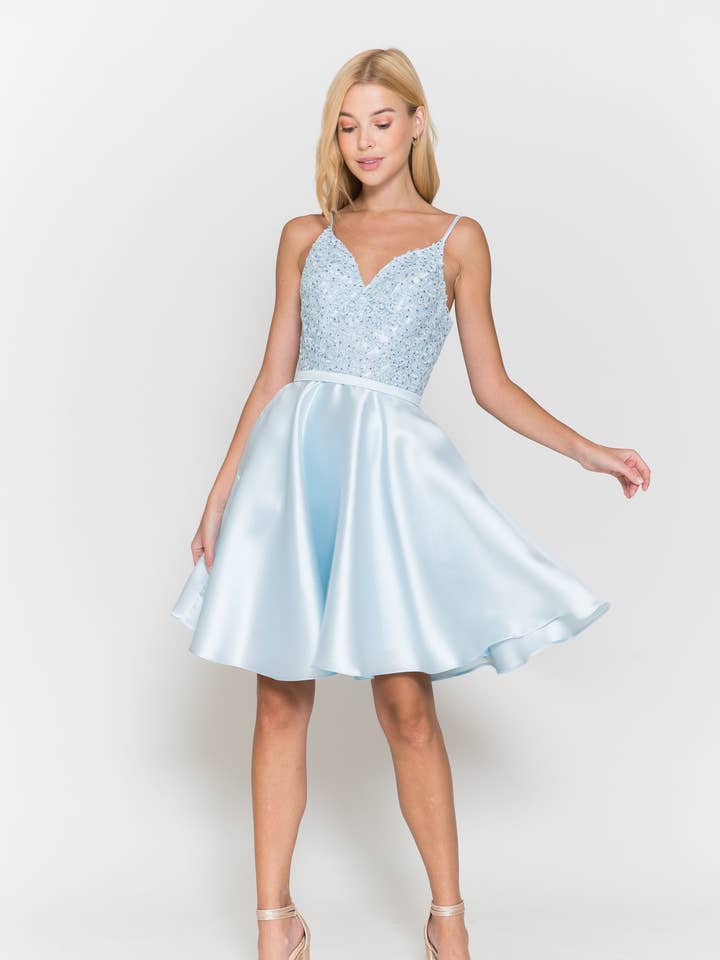 8694 Mostre a sua confiança com este bordado de saia mikado por atacado de POLY USA