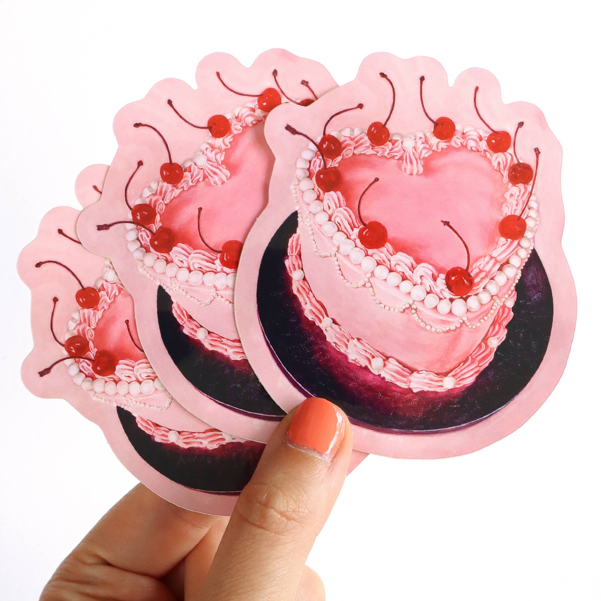 Julia Ockert - Wholesale Sticker - Pink Cake Vinyl Sticker1