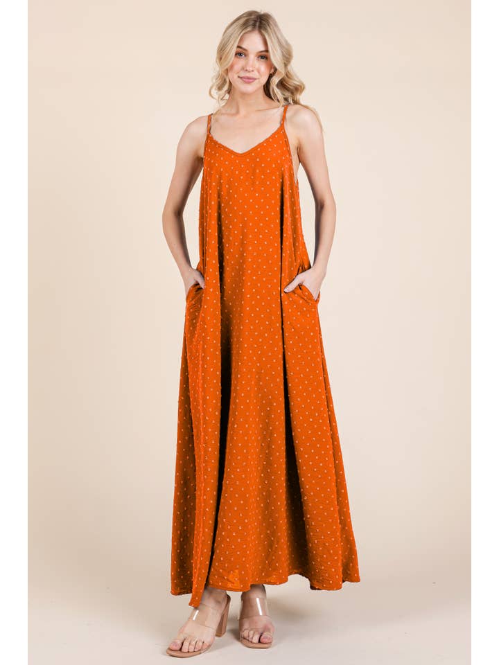 BOMBOM - Wholesale Dress - Women's - DA1630 SWISS DOT MAXI DRESS9