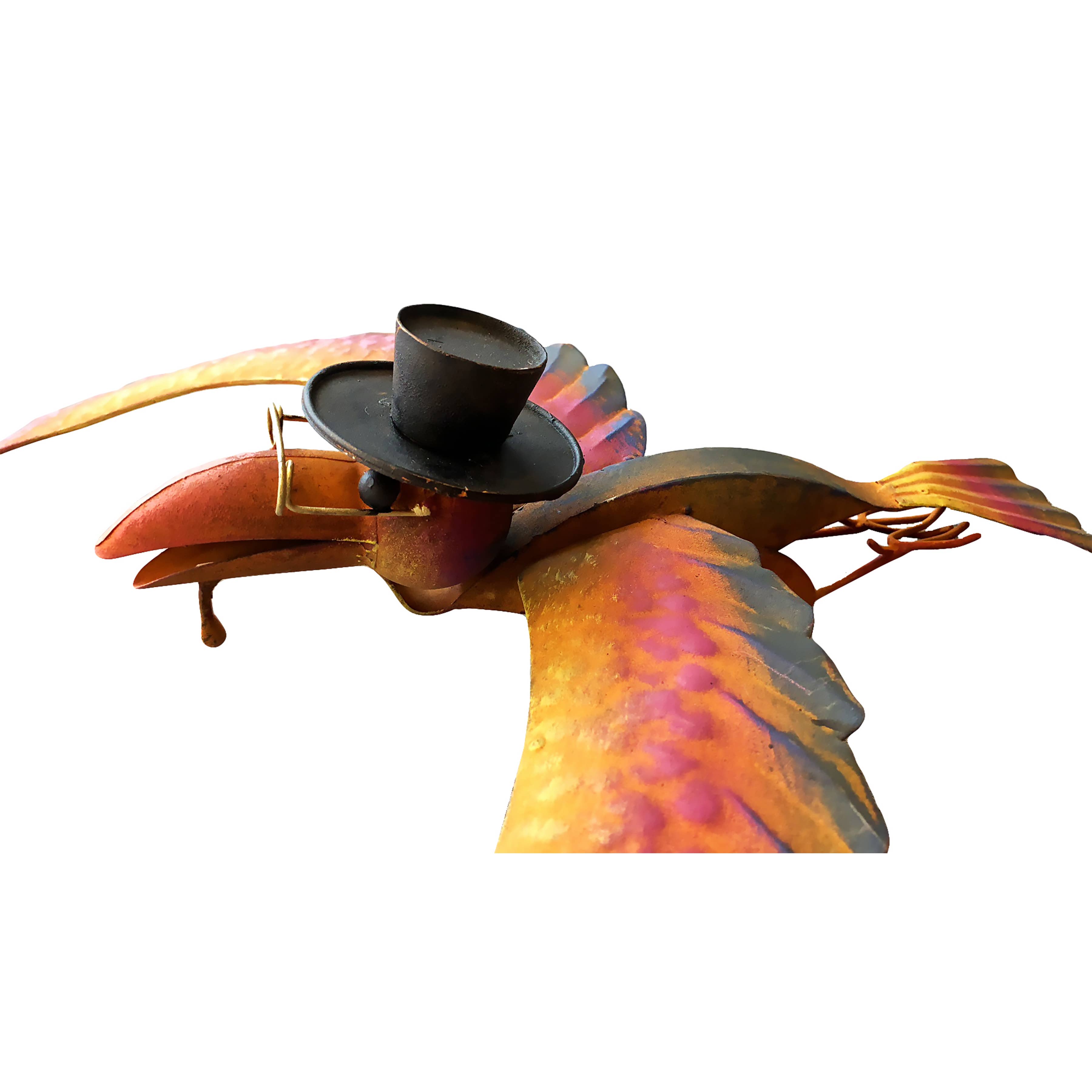 Continental Art Center - Wholesale Garden/Lawn Stake - Rustic Old Crow Metal Kinetic Balancer Garden Stake1