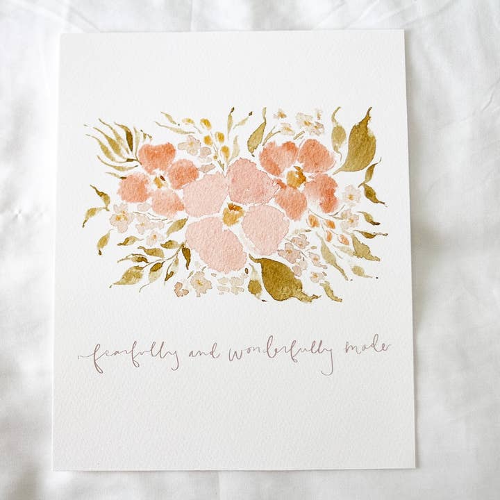 "Fearfully and Wonderfully Made" Print for wholesale by Whitney Lynne Webster