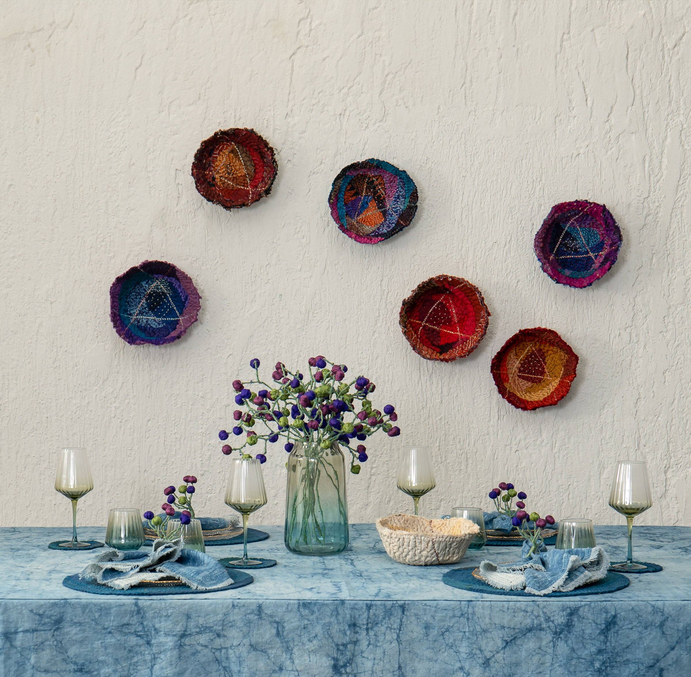 Umber Kantha Rose Bowl for wholesale on Faire1