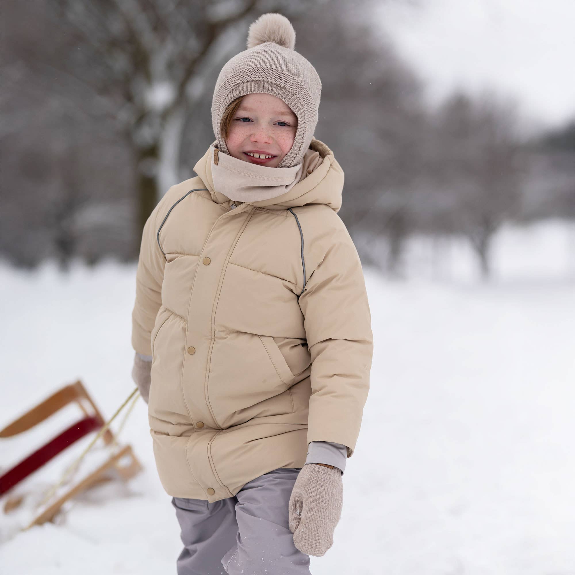Jan & Jul - Vente Bonnet – enfant - Champ de blé | Bonnets à pompons pour enfants2