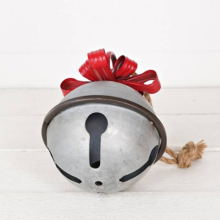 Impressive Enterprises, Inc. - Wholesale Ornament - M10311- Tin Jumbo Bell Ornament with Ribbon Top-3