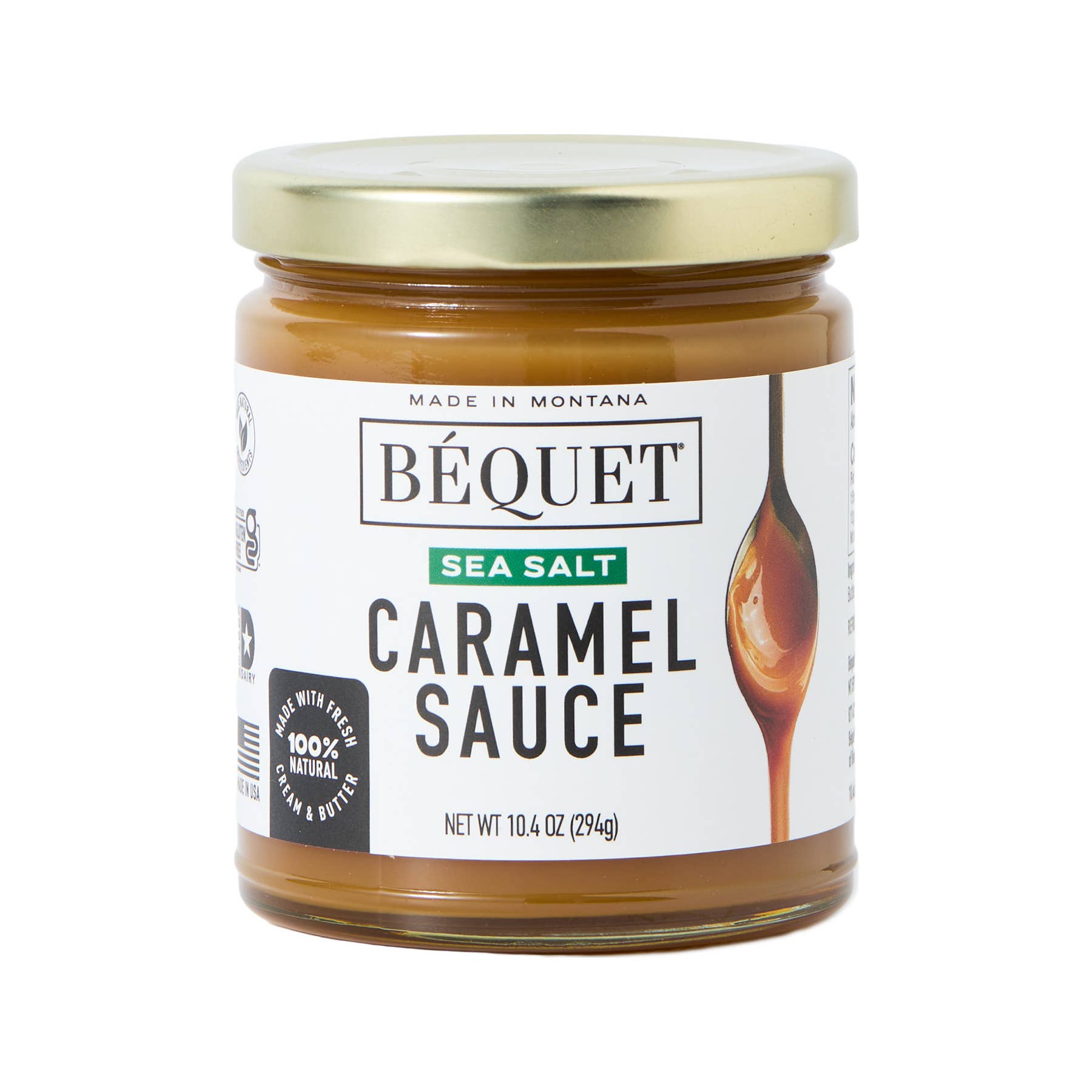 Béquet Confections - Wholesale Caramel Sauce - Béquet Sea Salt Caramel Sauce