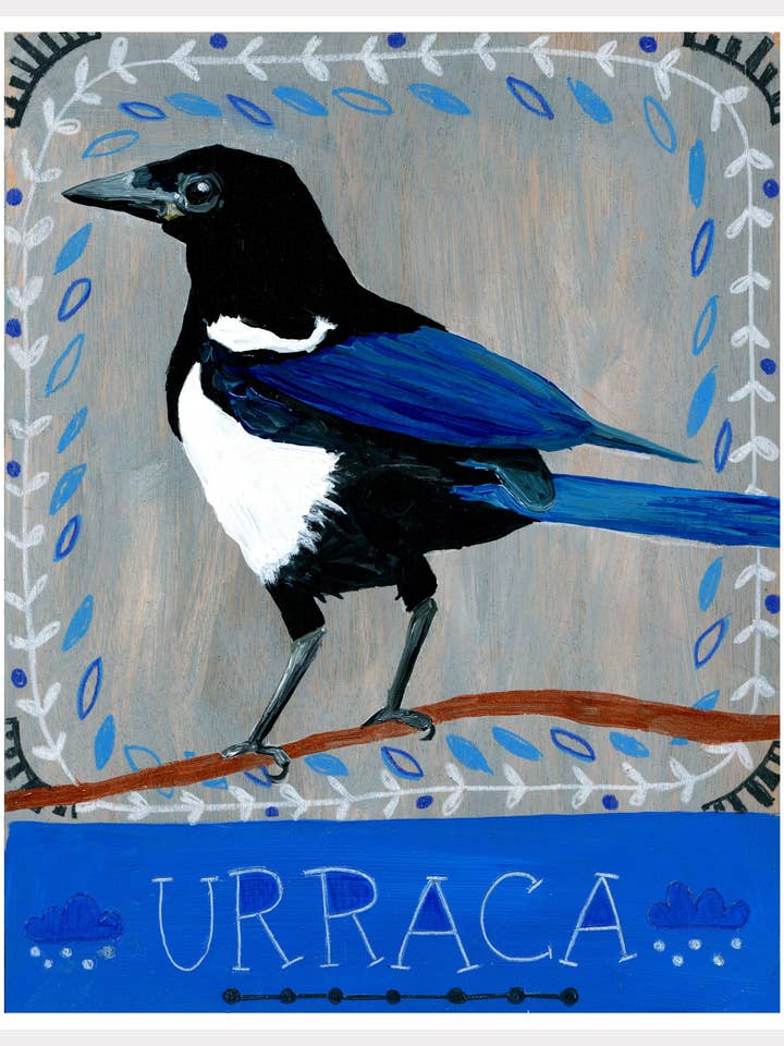 Stampa totem con animali - Urraca per la vendita all'ingrosso da parte di Jessica Swift