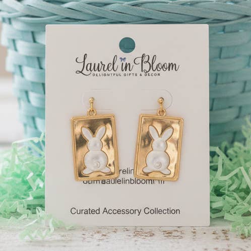 Bunny Notes Earrings for wholesale by Laurel in Bloom