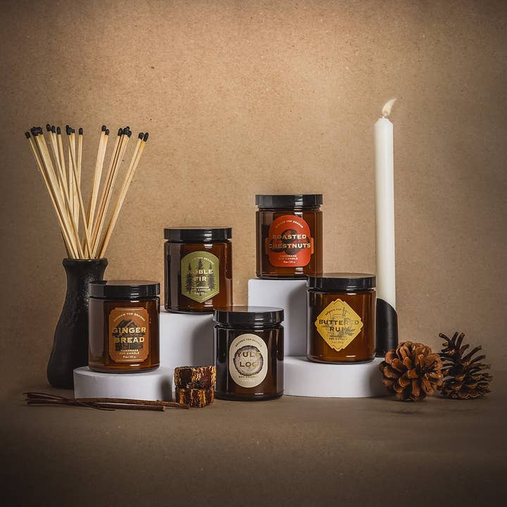 Broken Top Brands - Vente Bougie en bocal - Bougie en soja 9oz Sapin noble3