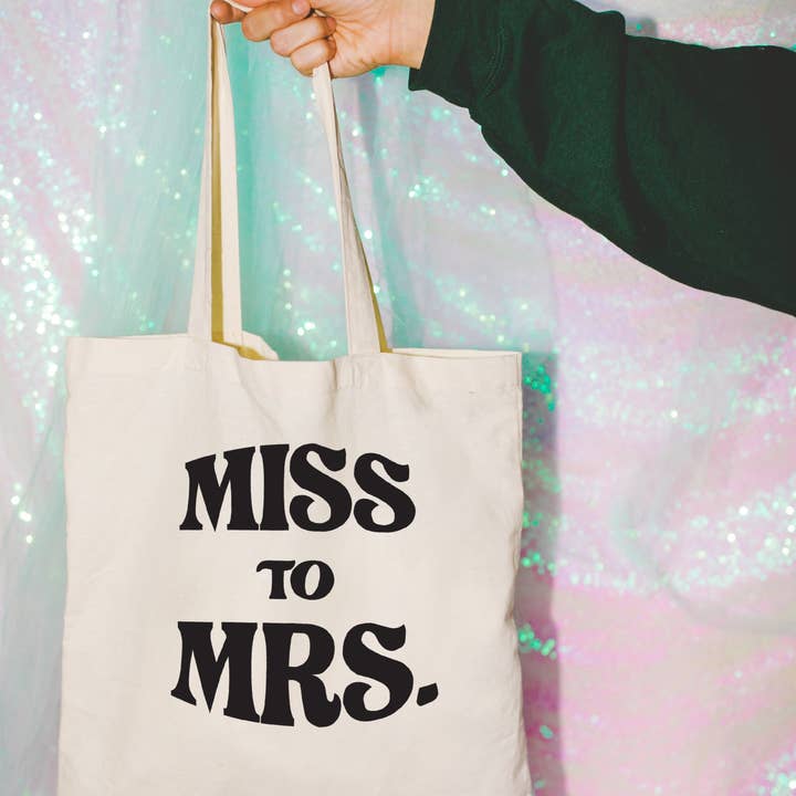 Bash - Wholesale Tote Bag - Women's - Bride Tote Bag, Bridesmaid Tote Bag, Miss to Mrs0