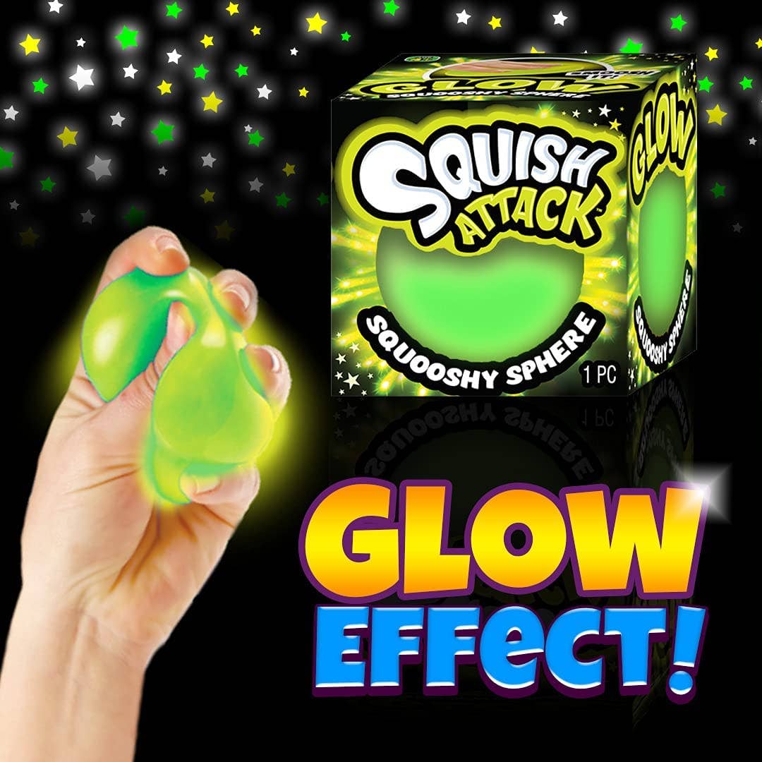 ET Products - Wholesale Squishy Toy - Kids & Baby - Squish Attack Glow Sphere 24-Unit Display2