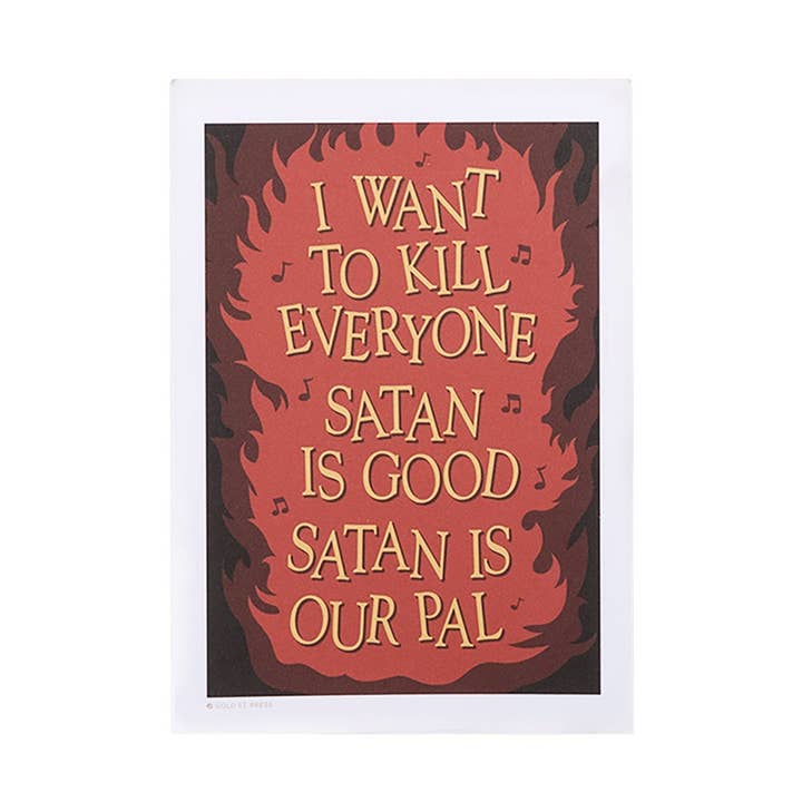 Satan is een goede kunstdruk voor wholesale door Gold St. Press