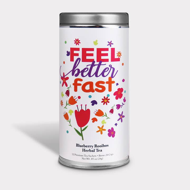 Happy Flowers Feel Better Fast Herbal Tea - 12 Tea Sachets for wholesale by The Tea Can Company