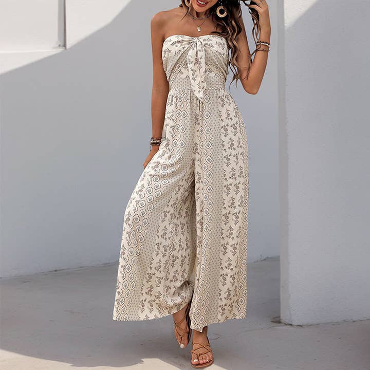 Strapless Smocked Romper Tube Top Flare Trousers Jumpsuit and other Purchase Wholesale tube top jumpsuit. Free Returns & Net 60 Terms on Faire trending on Faire.