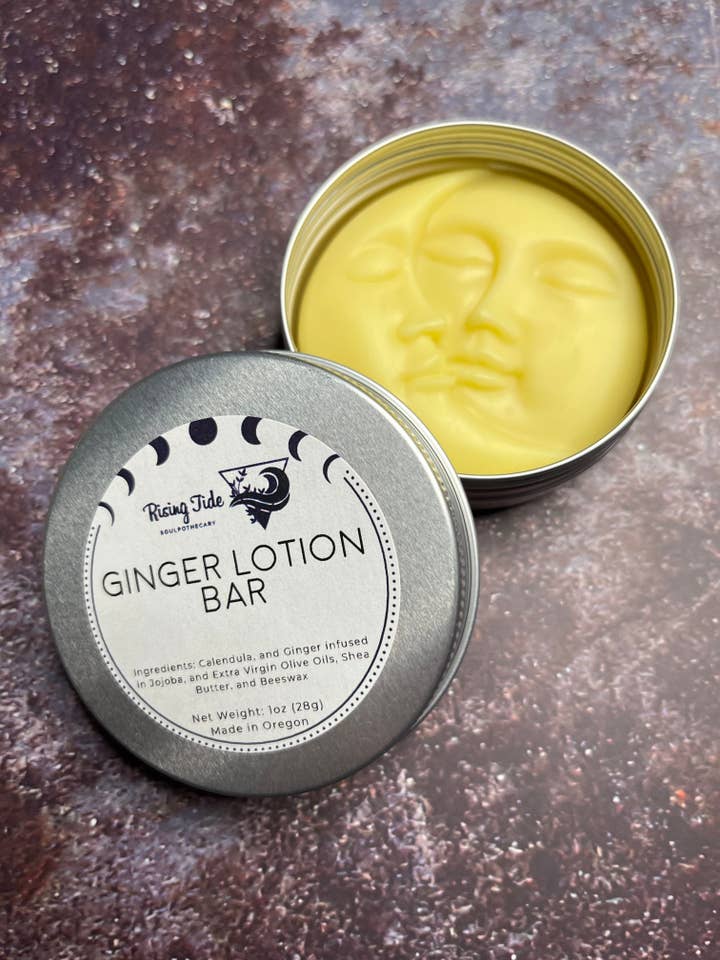 Barre de lotion au gingembre pour la vente par Rising Tide Soulpothecary