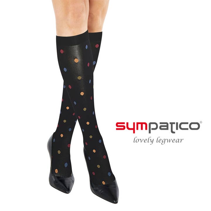 Strumpf Dirks GmbH – wholesale Strumpor - Dam – Kvinnors fina knästrumpor ”Dotty” 70 den