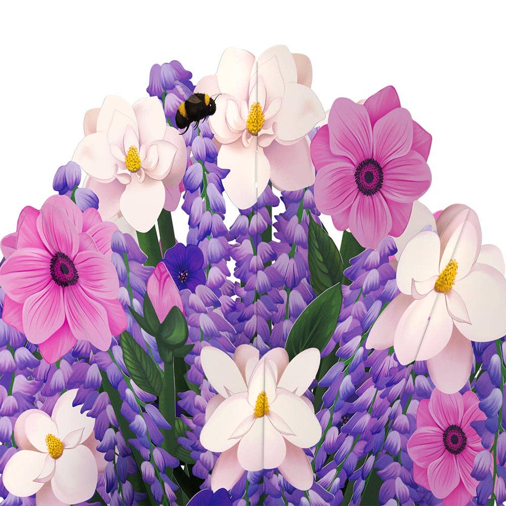 Lovepop Cards - Wholesale Everyday Greeting Card - Wisteria Bouquet, 12x8.5" Flower Vase2