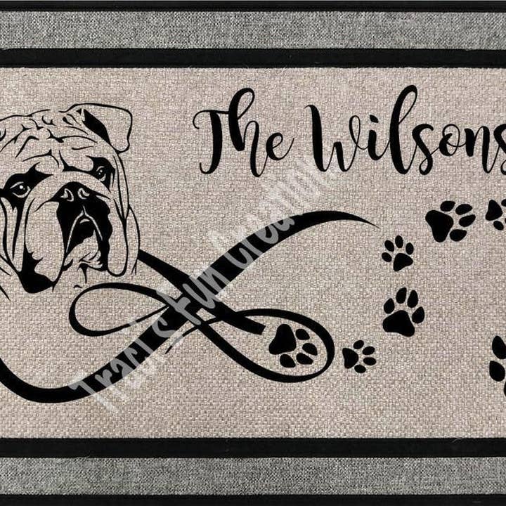 English Bulldog Door Mat for wholesale by Traci's Fun Creations