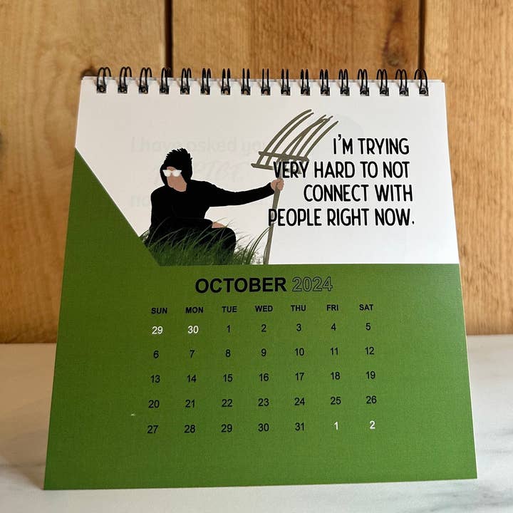 Mae'd - Wholesale Calendar - Schitt's Creek 2025 Spiral Bound Desk Calendar1